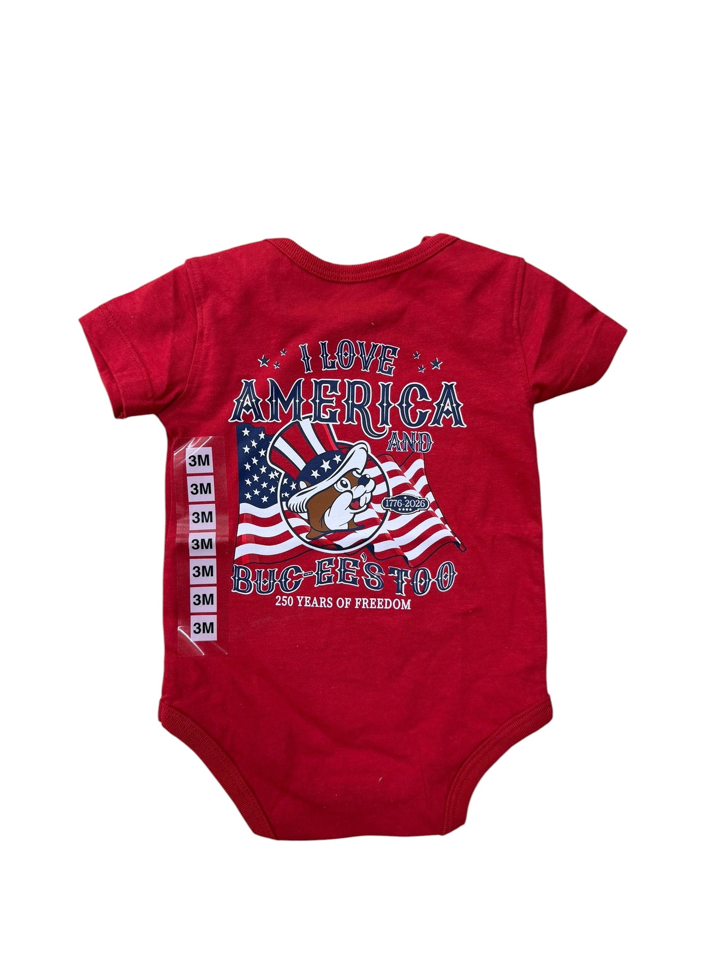 Buc-ee’s “America 250” Patriotic T-Shirt – Red | 250 Years of Freedom Edition 🇺🇸