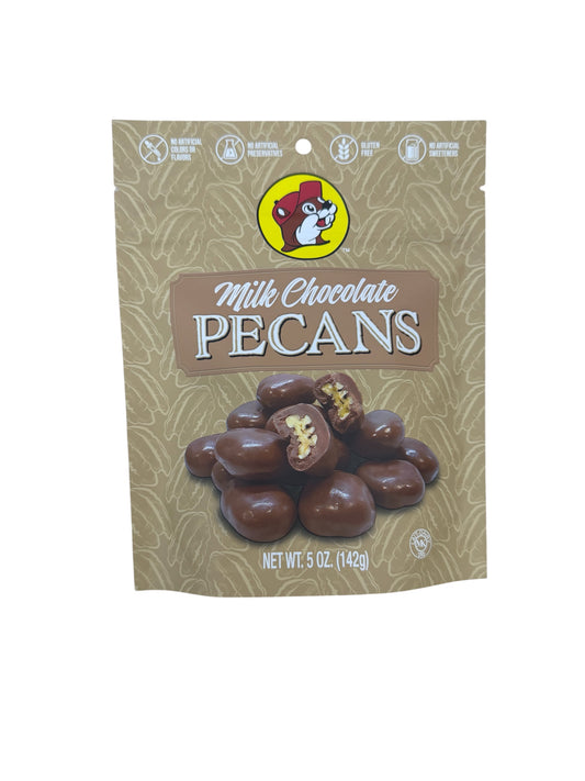Buc-ee’s Milk Chocolate Pecans – 5 oz Bag