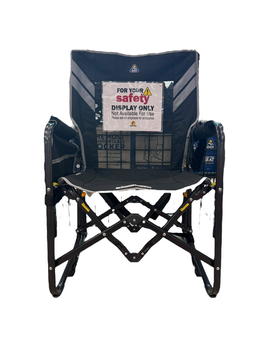 Buc-ee’s Stowaway Rocker Chair open and ready for use