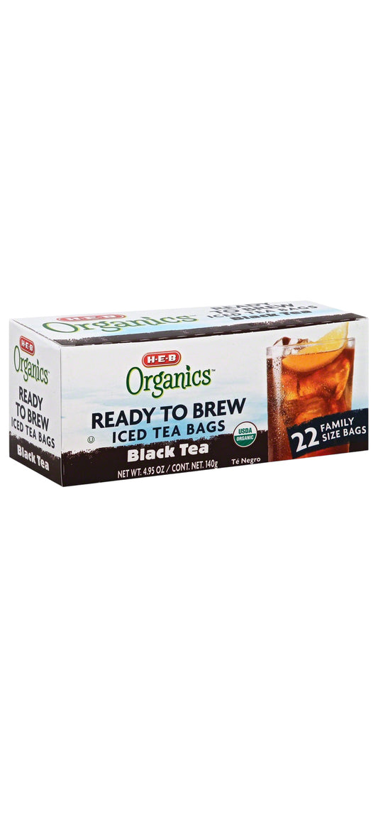 HEB Black Tea Ready to Brew - 24 Family Size Bags