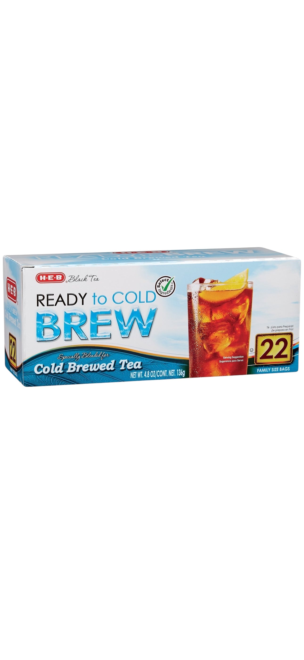 HEB Black Tea Ready to Brew - 24 Family Size Bags