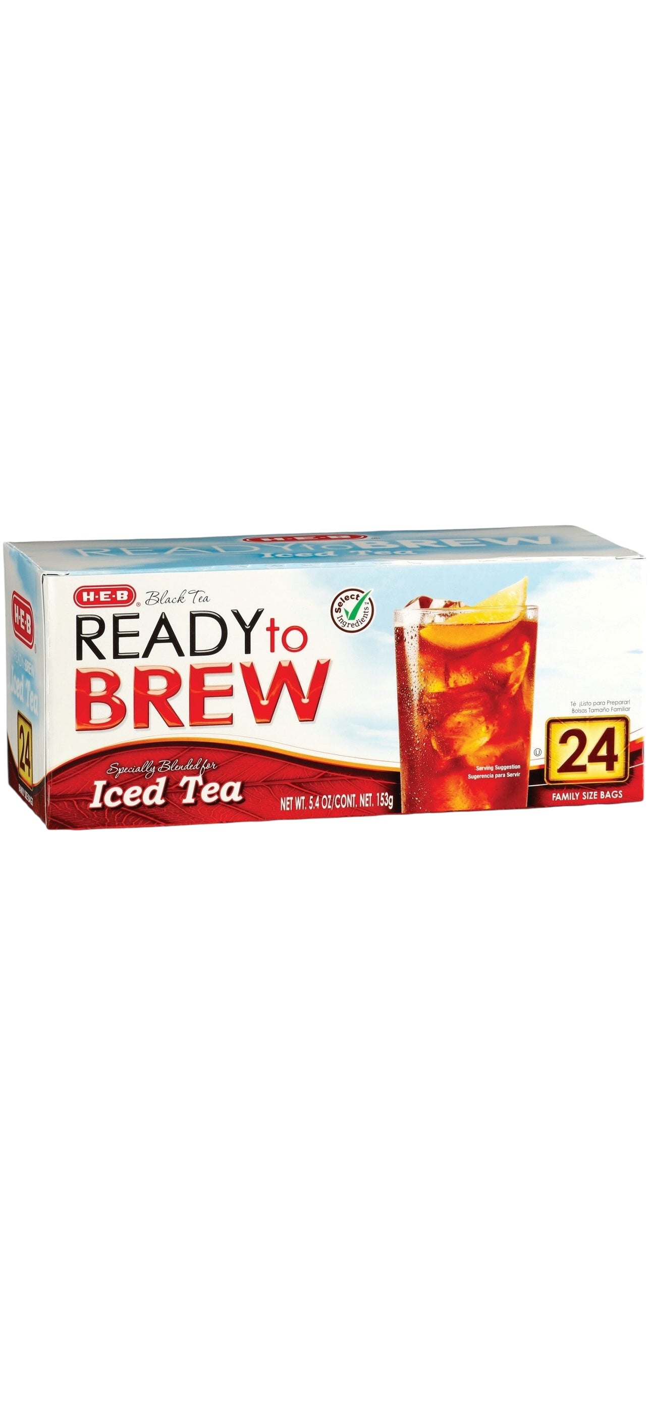 HEB Black Tea Ready to Brew - 24 Family Size Bags