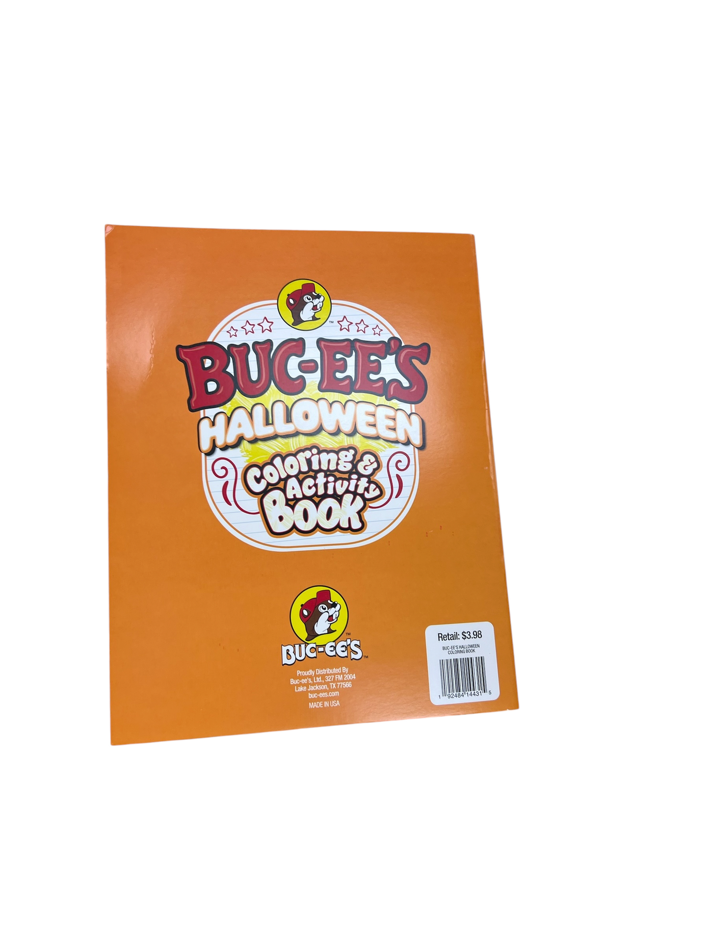 Buc-ee’s Coloring Books and Activities- Colors/Markers not included