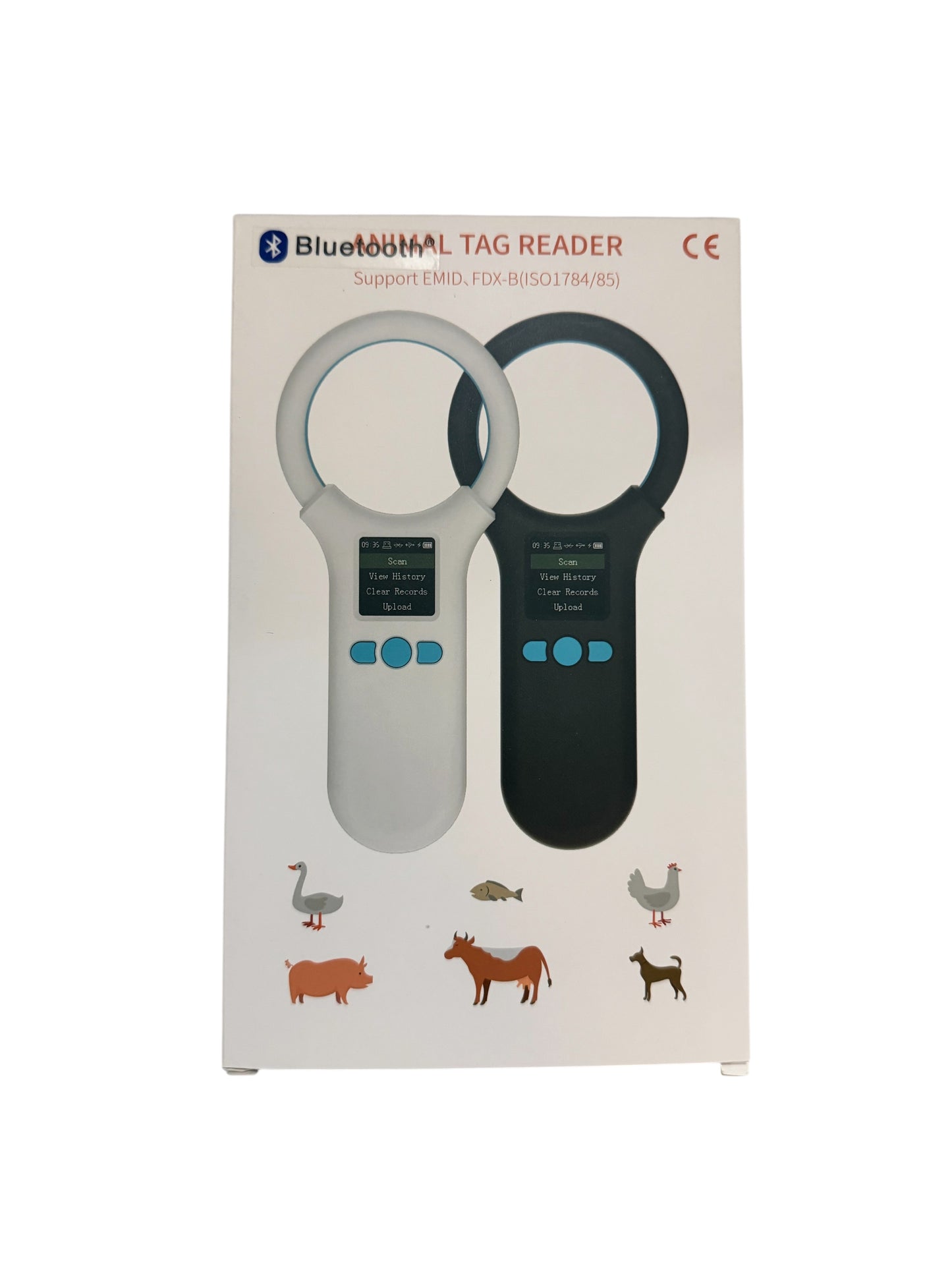 Bluetooth Universal Animal Microchip & RFID Tag Reader – EMID / FDX-B ISO 11784/85