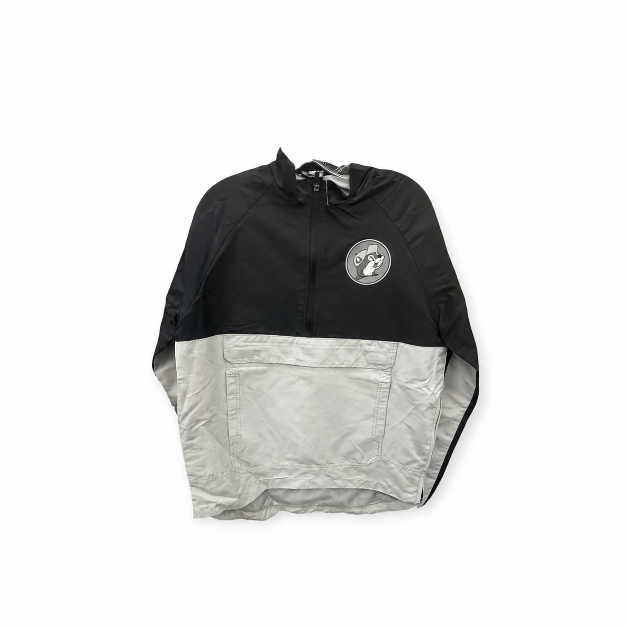Buc-ee’s Black & Gray Packable Windbreaker Jacket – Unisex