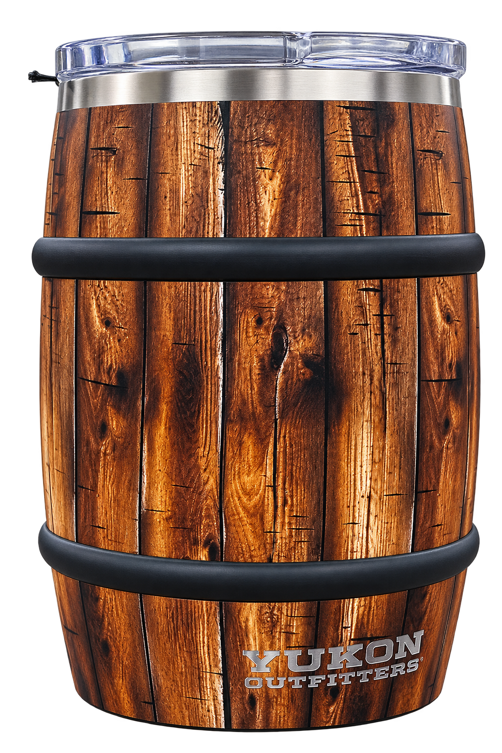 Buc-ee’s x Yukon Outfitters Single Barrel 12 oz Insulated Tumbler – Wood Barrel Design