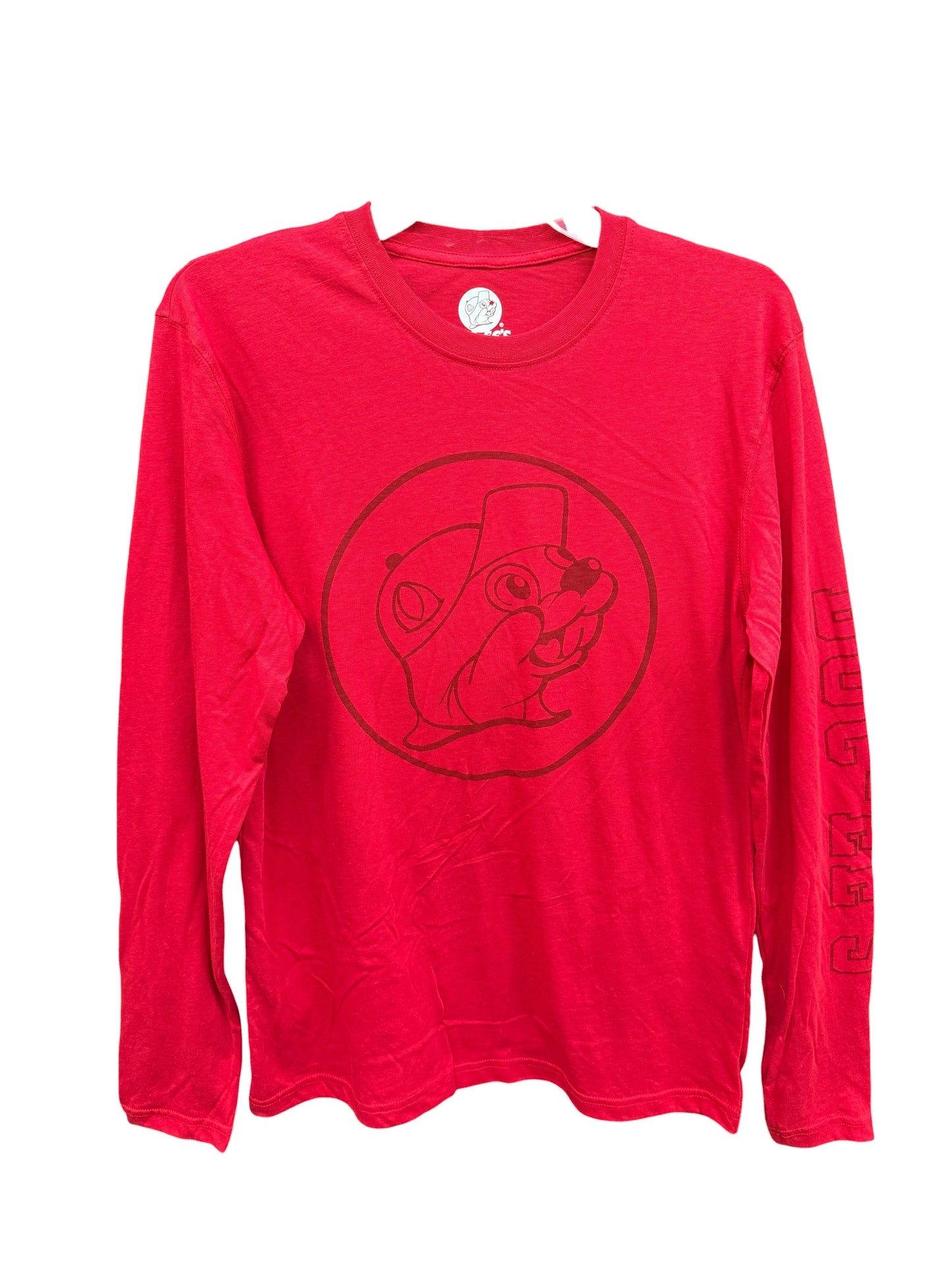 Buc-ee’s Red Long Sleeve Logo T-Shirt – Unisex Adult Beaver Graphic Tee