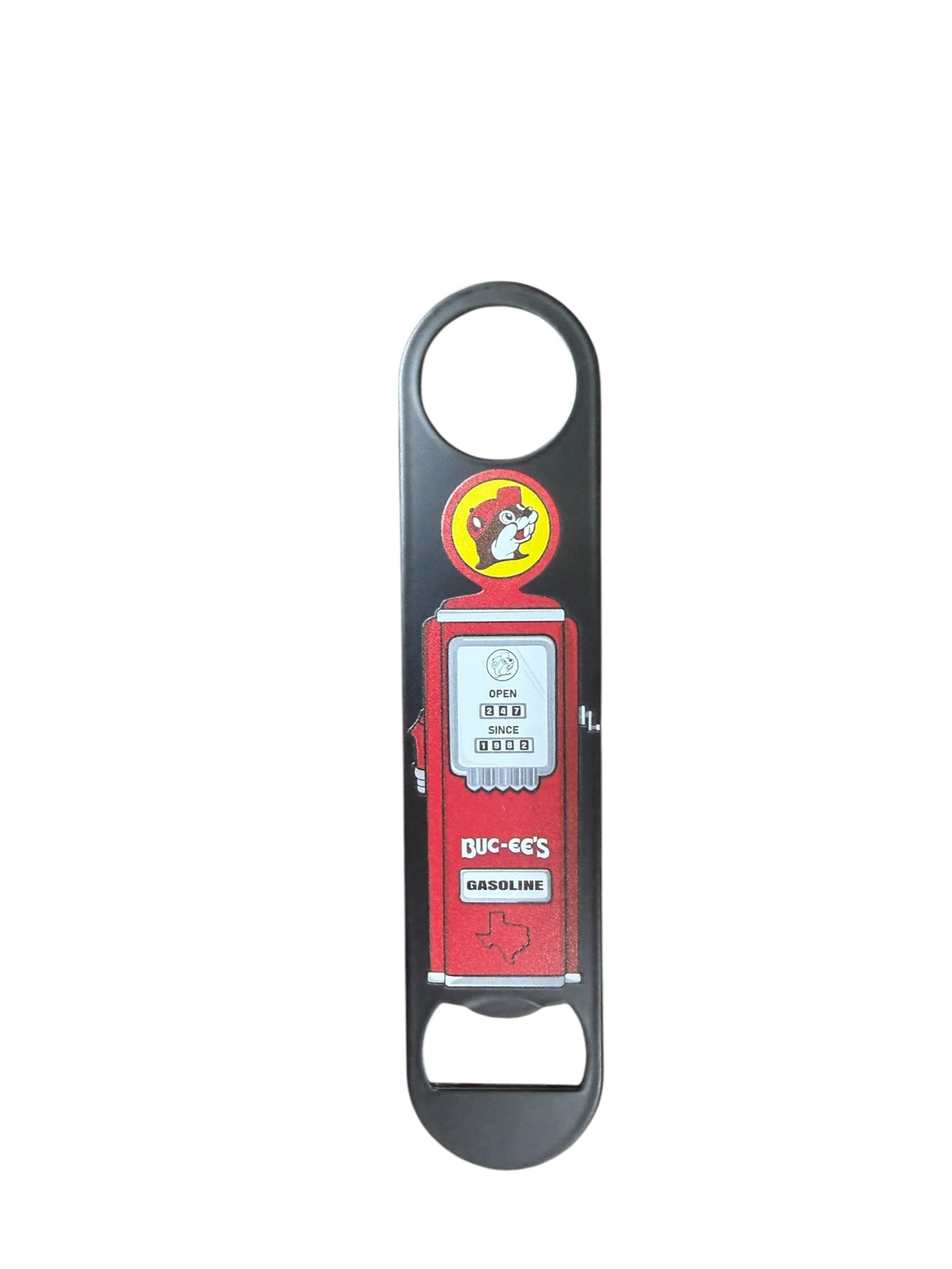 Buc-ee’s Vintage Gas Pump Bottle Opener – Texas Wall-Mount Bar Accessory