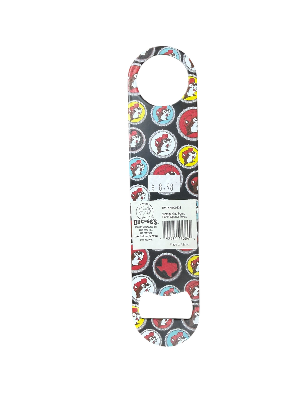 Buc-ee’s Vintage Gas Pump Bottle Opener – Texas Wall-Mount Bar Accessory