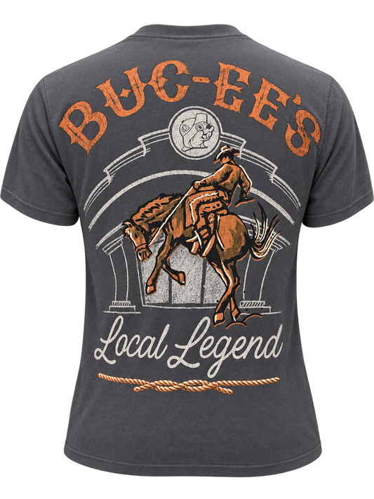 Buc-ee’s Local Legend Cowboy T-Shirt – Charcoal Gray