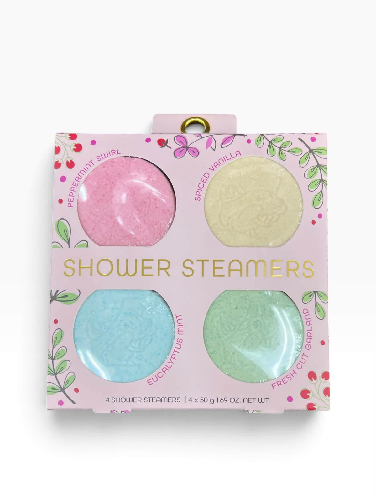 Holiday Shower Steamers Gift Set – 4 Festive Scents
