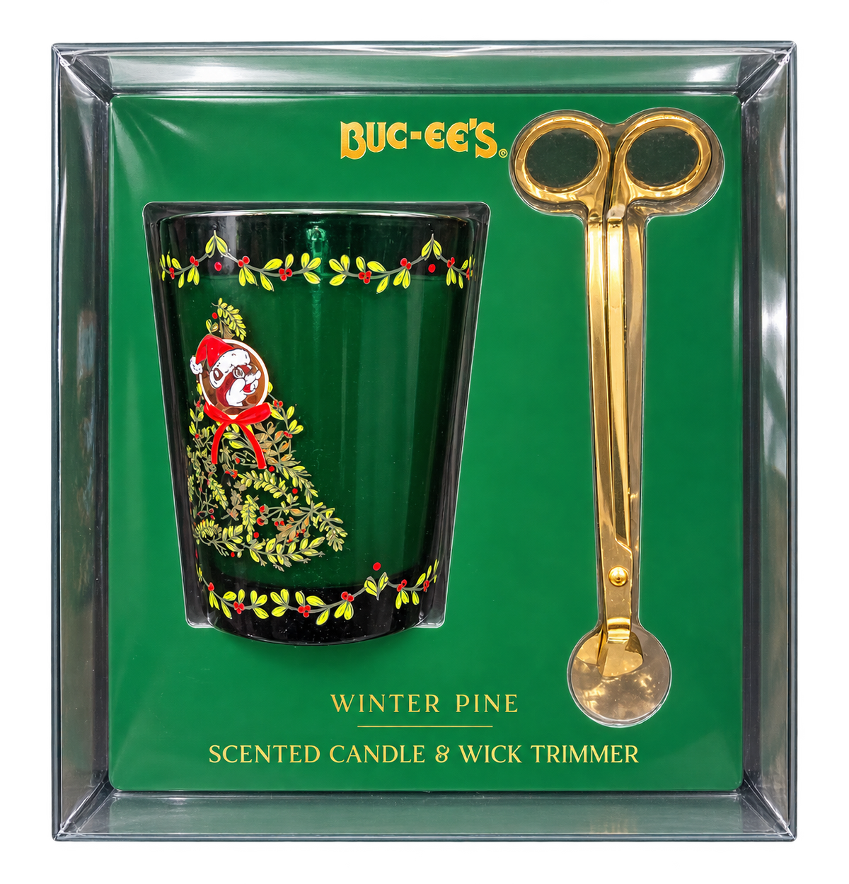 Buc-ee’s Winter Pine Scented Candle & Wick Trimmer Gift Set – 11.4 oz