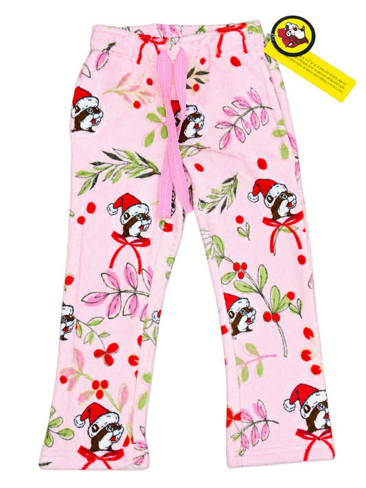 Buc-ee’s Pink Christmas Plush Pajama Pants