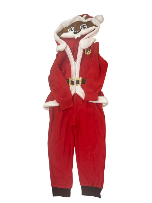 🎅 Buc-ee’s Red Santa Claus Onesie Pajamas – Holiday Fleece Jumpsuit
