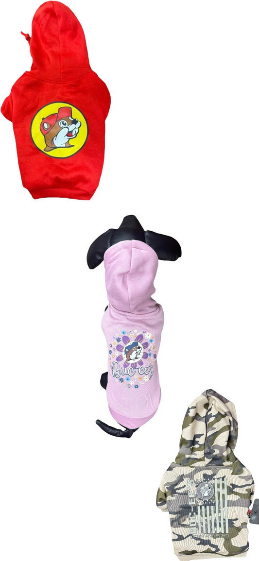 Buc-ee’s Dog Hoodie – Multiple Styles & Colors