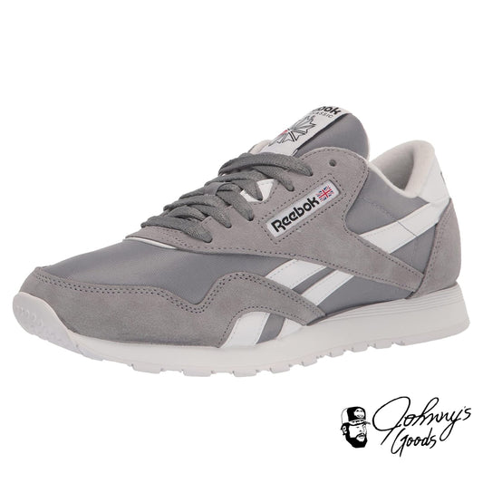 Reebok Men's Classic Nylon Sneaker 11 Pure Grey White