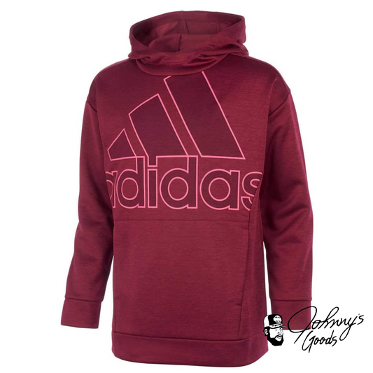 adidas Girls' Hooded Fleece Tunic Pullover Sweatshirt, Youth Medium